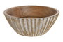 DKD Home Decor Bol de Mango Decapé Dorado 15x15x8 cm