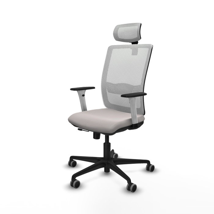 PIQUERAS Y CRESPO Silla de oficina Haches con mecanismo Sincro/Traslack en color Blanco PIQUERAS Y CRESPO Silla de oficina Haches con mecanismo Sincro/Traslack en color Blanco