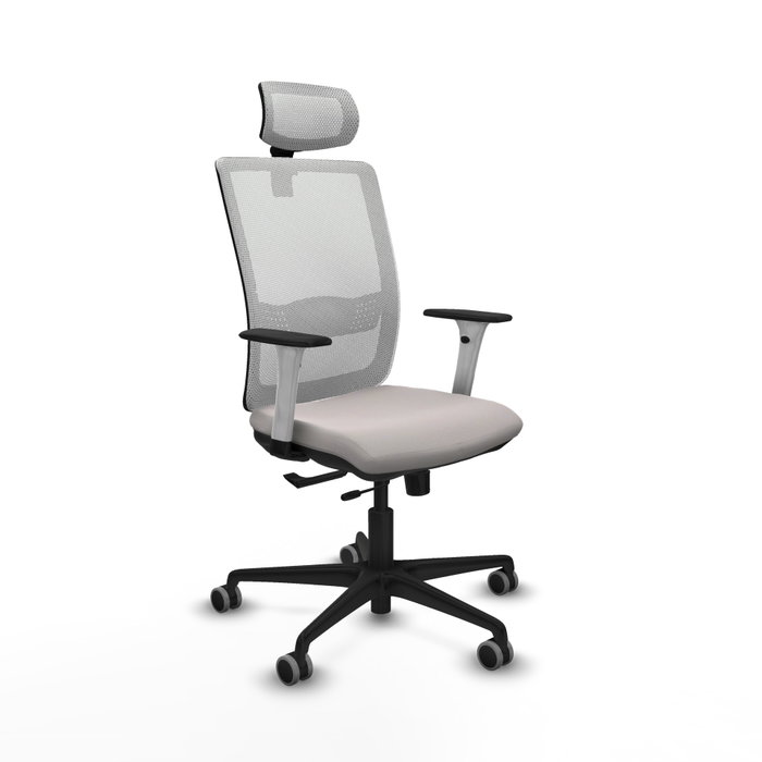 PIQUERAS Y CRESPO Silla de oficina Haches con mecanismo Sincro/Traslack en color Blanco PIQUERAS Y CRESPO Silla de oficina Haches con mecanismo Sincro/Traslack en color Blanco
