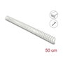 DeLOCK Canal de cables flexible autoadhesivo o atornillable 34 x 35 mm, 50 cm, gris