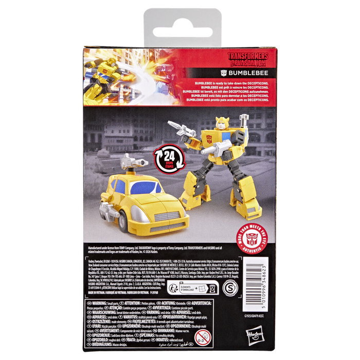 Hasbro Transformers Studio Series Bumblebee Clase Deluxe Devastation