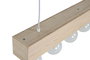 DKD Home Decor Lámpara Techo Urban 10 x 30 x 80 cm Marron Claro Blanco Madera