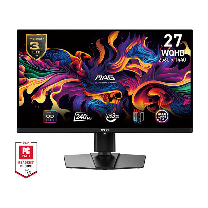 MSI MAG 271QPXDE QD-OLED E2 Monitor Gaming 26.5 WQHD 240Hz Negro
