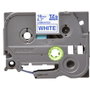Brother TZe-243 Cinta Laminada 18mm Azul sobre Blanco