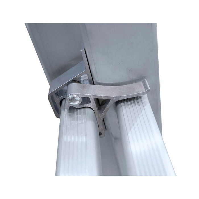 Edm Escalera Transformable de Aluminio 2x9 Peldaños Plegada 2,55m Longitud Máx. Uso 4,59m Peso Máx. 150kg