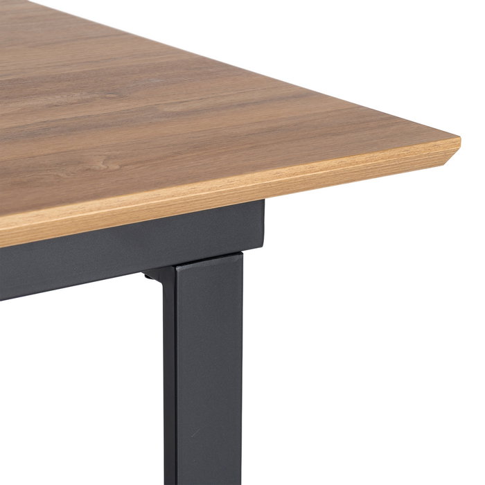 Mesa Extensible Natural Dm-Metal Salón 120 X 80 X 76 cm