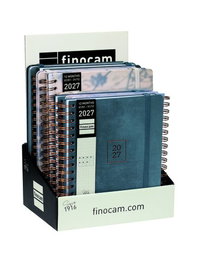 Finocam Agenda Anual 2027 Internacional Optimal Wire-O con tapa extra y goma