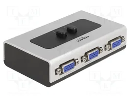 DeLOCK Conmutador VGA bidireccional manual de 2 puertos