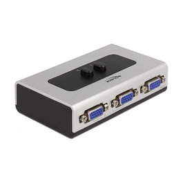 DeLOCK Conmutador VGA Bidireccional Manual de 2 Puertos