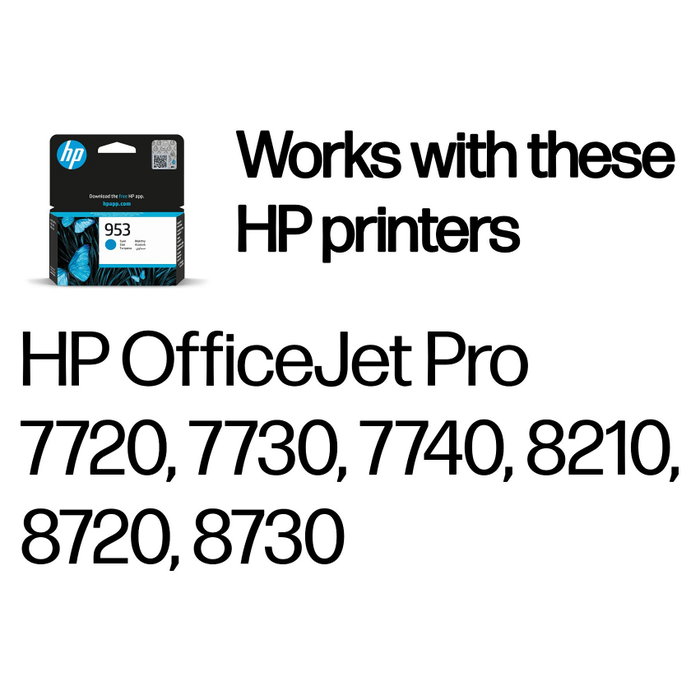 HP Cartucho de Tinta Original 953 Cian