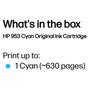 HP Cartucho de Tinta Original 953 Cian