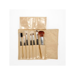 Bifull Set Estuche Maquillaje 7 Pinceles Tika Gold Pelo Sintético