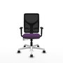 PIQUERAS Y CRESPO Silla de oficina Motilla con mecanismo Sincro/Traslack, Morado y Negro
