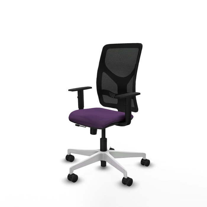 PIQUERAS Y CRESPO Silla de oficina Motilla con mecanismo Sincro/Traslack, Morado y Negro