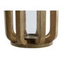 DKD Home Decor Portavelas Mango y Cristal Natural 25x25x35 cm