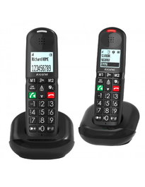 ALCATEL Senior - Teléfono fijo con teclas grandes y función dúo, referencia SENIOR TECLAS GRANDES DUO
