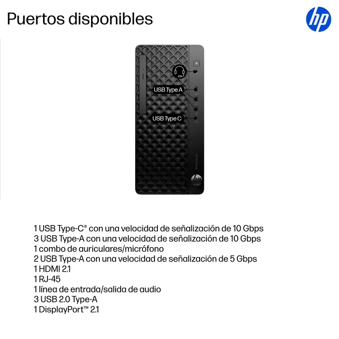 HP ProDesk 4 Tower G1i, Intel Core Ultra 5 225, 16 GB DDR5, 512 GB SSD, Windows 11 Pro