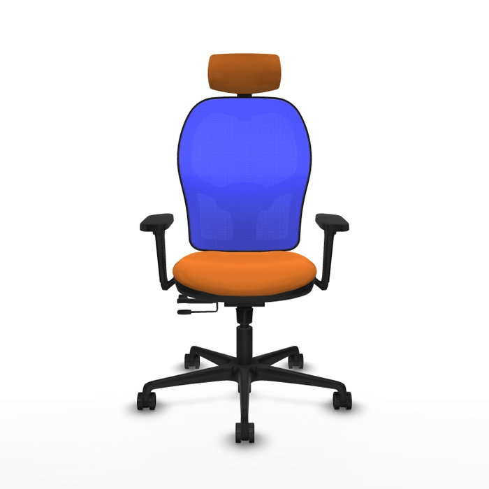 PIQUERAS Y CRESPO Silla de oficina Jorquera Naranja y Azul