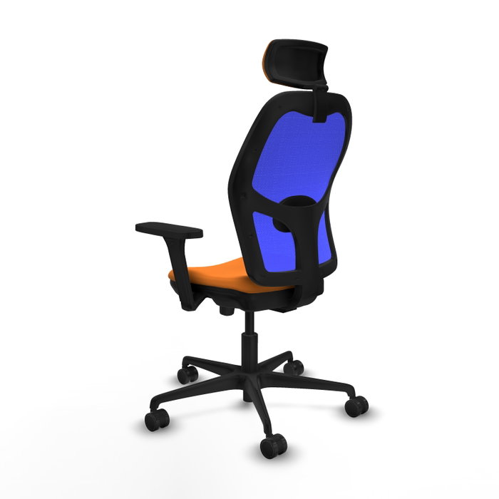 PIQUERAS Y CRESPO Silla de oficina Jorquera Naranja y Azul