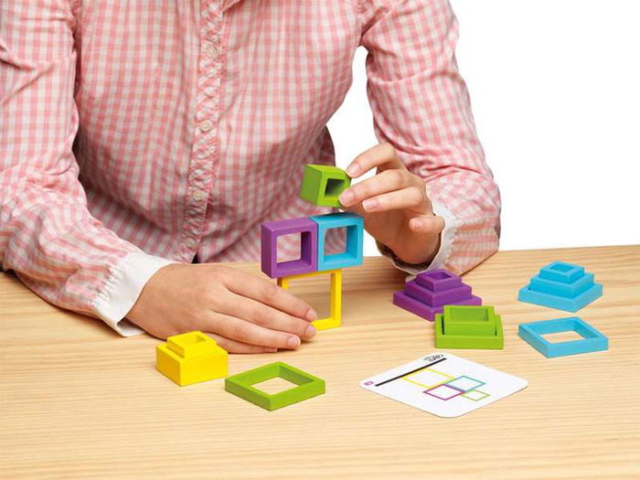 Cayro Juego Encuadra ¡Se El Primero en Conseguir El Reto! Juego de mesa para niños a partir de 8 años, 2 jugadores, plástico, multilingüe