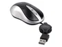 Q-connect Ratón Óptico Mini 800 DPI USB Retráctil 1,5 Ghz Negro