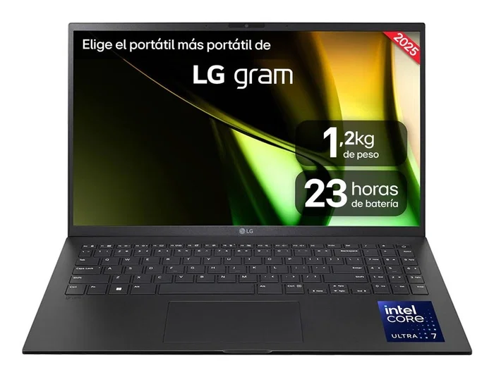LG Gram 15Z90S-V.AP55B Portátil Intel Core Ultra 5, 16GB RAM, 512GB SSD, 15.6 IPS Antirreflejos, Windows 11 Pro