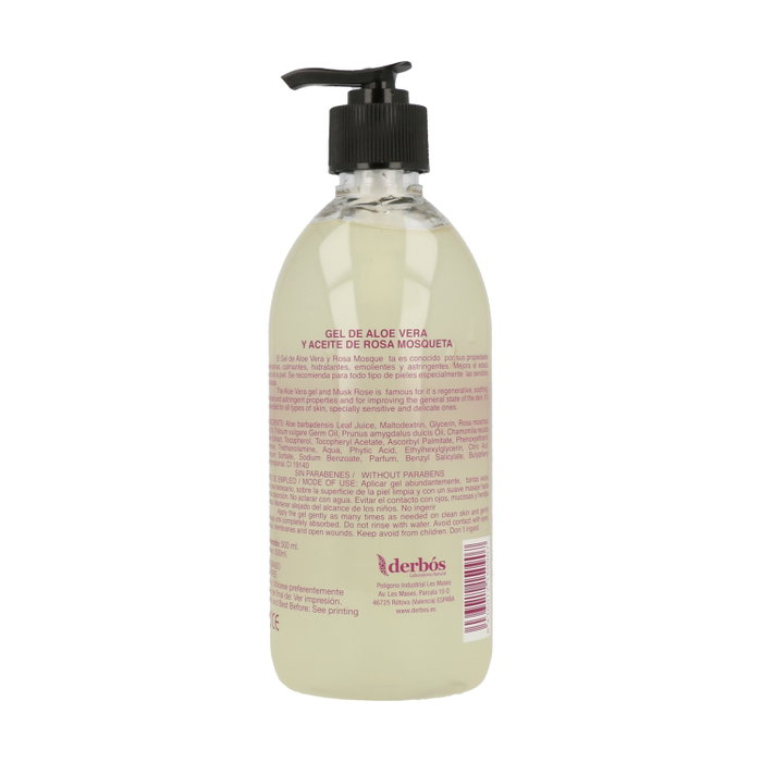 DERBOS Gel Aloe Vera y Rosa Mosqueta 500 ml DERBOS Gel Aloe Vera y Rosa Mosqueta 500 ml