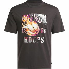 Camiseta de Manga Corta Hombre Reebok Gs Basketball On Fir Negro