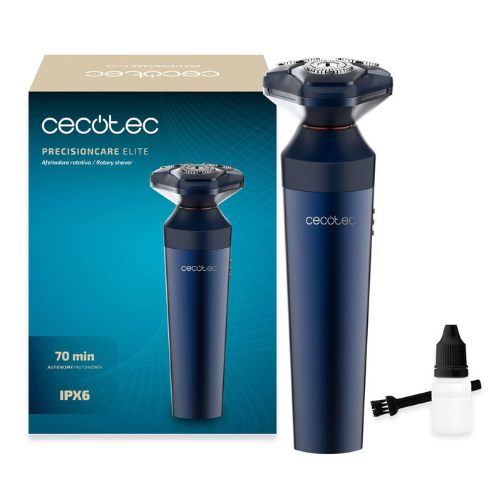Cecotec Afeitadora Eléctrica Rotativa PrecisionCare Elit IPX6 70min Acero Inoxidable Negra Cecotec Afeitadora Eléctrica Rotativa PrecisionCare Elit IPX6 70min Acero Inoxidable Negra
