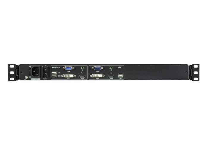 Aten CL6700MW Consola LCD KVM (USB, HDMI/DVI/VGA), FR KB - Panel LED 17.3", Teclado Completo, Touchpad, Montaje 1U