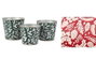 DKD Home Decor Set de 2 Cajas Metálicas Surtidas Verde y Rojo