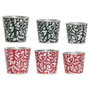 DKD Home Decor Set de 2 Cajas Metálicas Surtidas Verde y Rojo