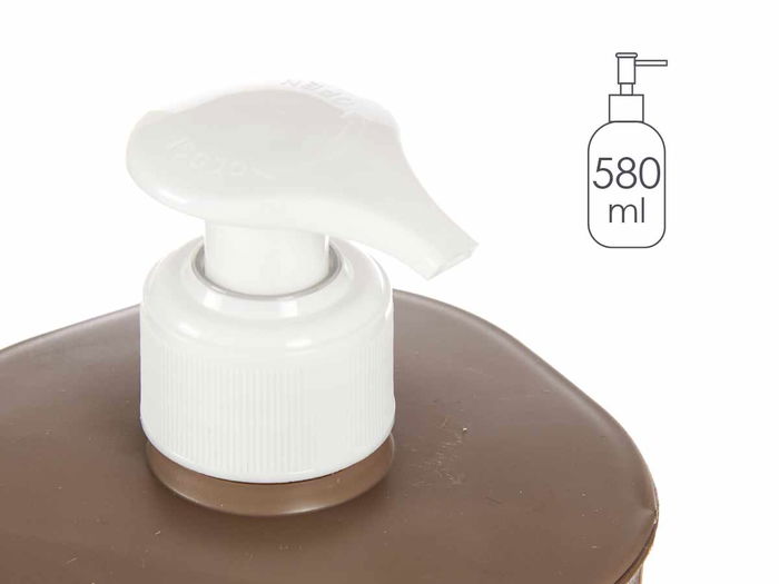 Berilo Dosificador Baño Plástico Marrón 580ml 9x16.5x9cm (Set de 36)