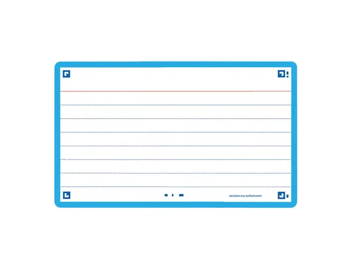 Oxford Flashcards 2.0 Fichas de revisión Turquesa 125x75mm (A7)