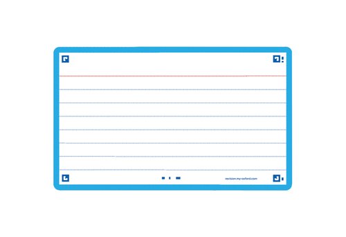 Oxford Flashcards 2.0 Fichas de revisión Turquesa 125x75mm (A7) Oxford Flashcards 2.0 Fichas de revisión Turquesa 125x75mm (A7)