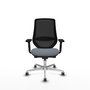 PIQUERAS Y CRESPO Silla de oficina Mardos con mecanismo Sincro/Traslack, Gris/Negro