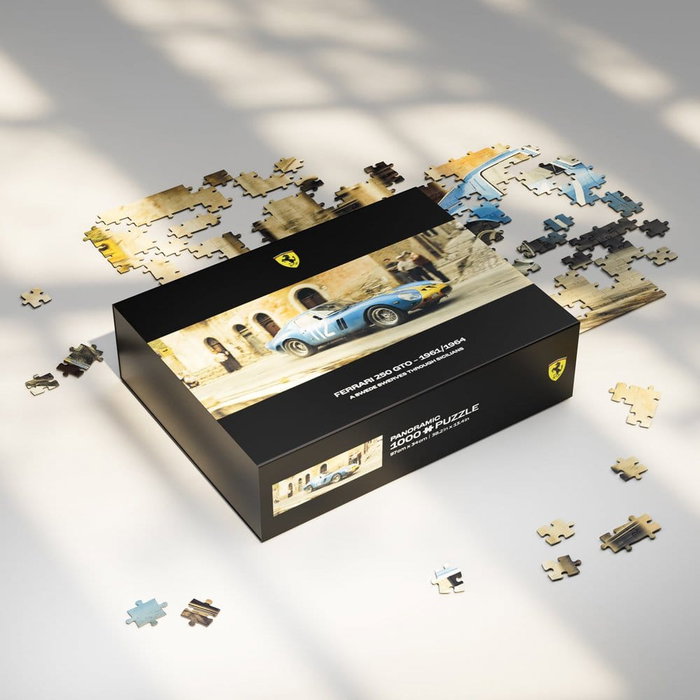 Automobilist Ferrari 250GTO Premium Puzzle A Swede Swerves Through Sicilians (1000 piezas) 97 x 34 cm