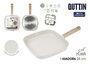 Quttin Sartén Asadora Ecook Antiadherente 28 x 28 cm (6 Unidades)
