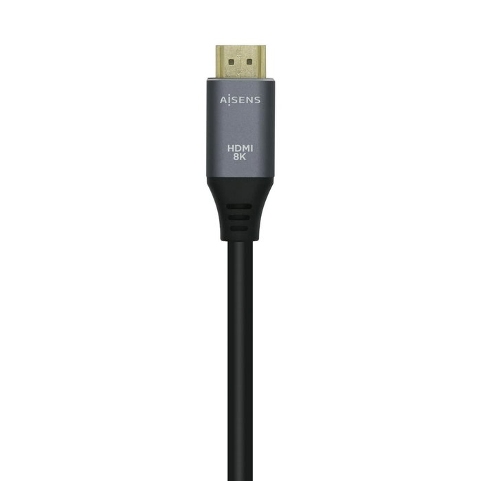 Aisens Cable HDMI V2.1 Ultra Alta Velocidad 8K@60Hz 48Gbps 2m Gris/Negro