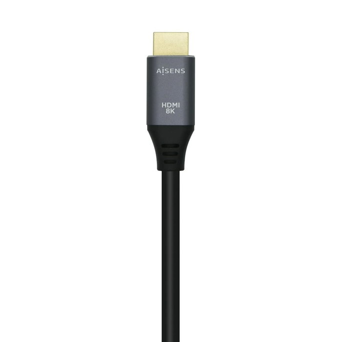 Aisens Cable HDMI V2.1 Ultra Alta Velocidad 8K@60Hz 48Gbps 2m Gris/Negro