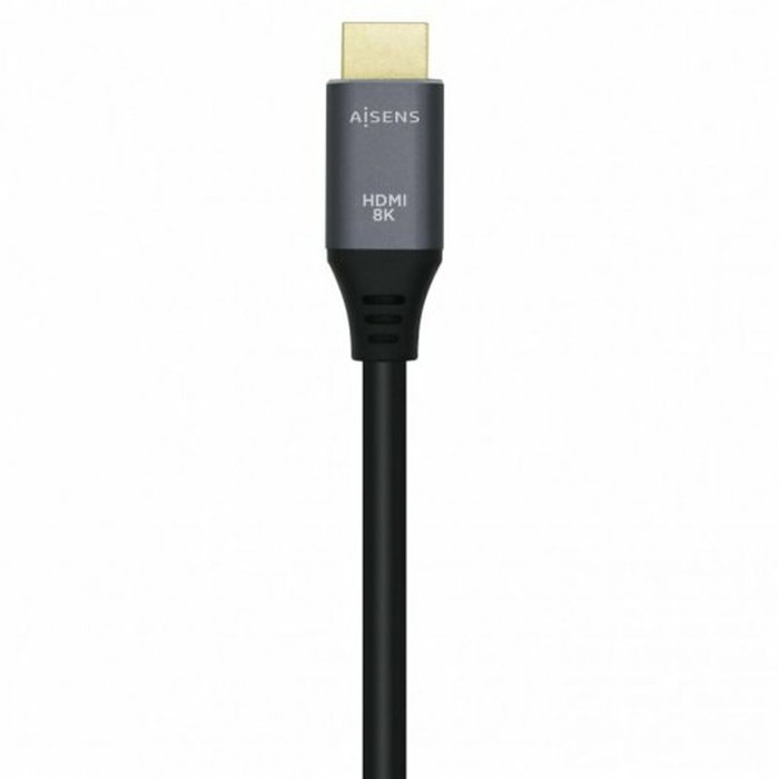 Aisens Cable HDMI V2.1 Ultra Alta Velocidad 8K@60Hz 48Gbps 2m Gris/Negro