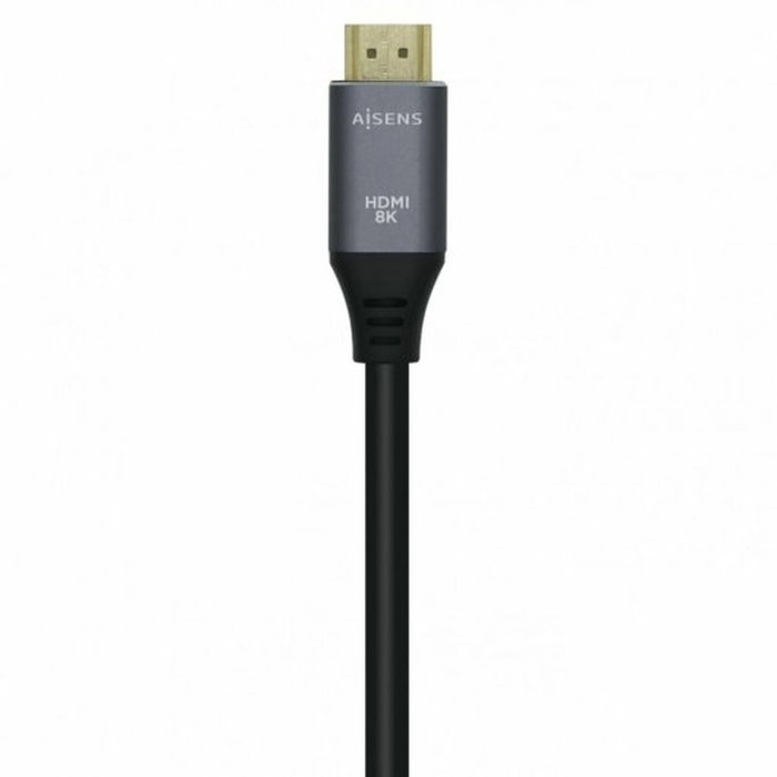 Aisens Cable HDMI V2.1 Ultra Alta Velocidad 8K@60Hz 48Gbps 2m Gris/Negro