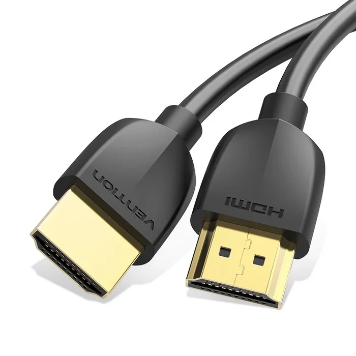 Vention Cable HDMI 2.0 3m Ultra HD 4K a 60Hz, 3D, HDR, Ethernet, 18 Gbps, Conectores Macho Derechos Tipo A Estándar, Negro - Compatible con PC, TV, Consolas