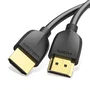 Vention Cable HDMI 2.0 3m Ultra HD 4K a 60Hz, 3D, HDR, Ethernet, 18 Gbps, Conectores Macho Derechos Tipo A Estándar, Negro - Compatible con PC, TV, Consolas