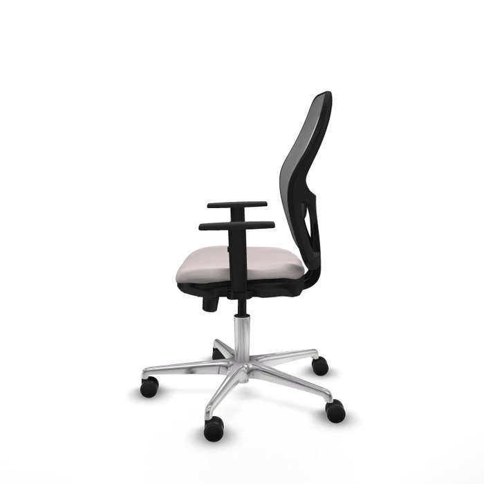 PIQUERAS Y CRESPO Silla de oficina Jorquera con mecanismo Sincro/Traslack, Blanco y Gris PIQUERAS Y CRESPO Silla de oficina Jorquera con mecanismo Sincro/Traslack, Blanco y Gris