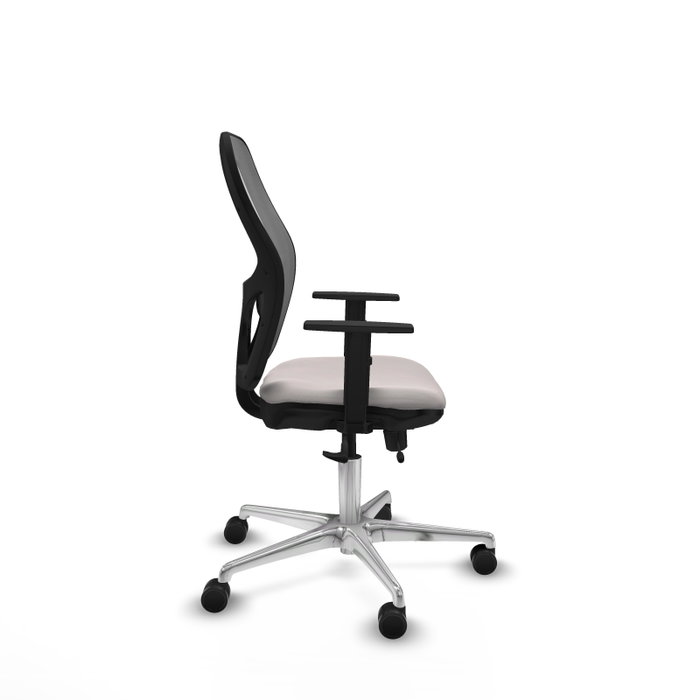 PIQUERAS Y CRESPO Silla de oficina Jorquera con mecanismo Sincro/Traslack, Blanco y Gris PIQUERAS Y CRESPO Silla de oficina Jorquera con mecanismo Sincro/Traslack, Blanco y Gris