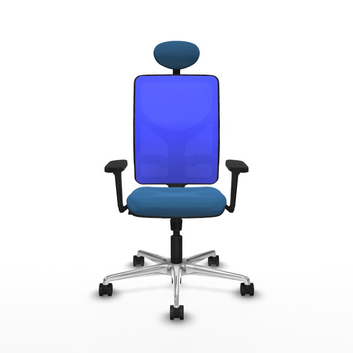 PIQUERAS Y CRESPO Silla de oficina Motilla con mecanismo Sincro, Azul