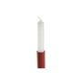 DKD Home Decor Candelabros de Aluminio Lacado 10x10x41 cm - Pack de 2 (Mostaza y Terracota)