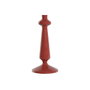 DKD Home Decor Candelabros de Aluminio Lacado 10x10x41 cm - Pack de 2 (Mostaza y Terracota)