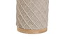 DKD Home Decor Vaso Beige Resina y Bambú 7.5 x 10 x 7.5 cm (2 Unidades)